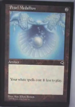 Pearl Medallion - Tempest: #300, Magic: The Gathering Nm C252 - Image 1