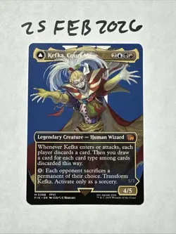 Kefka, Court Mage (Borderless) M0398 Final Fantasy Magic the Gathering MTG NM - Image 1