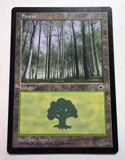 blank Forest #215 artist proof MTG Portal artist John Avon SOLD AS IS - Image 1