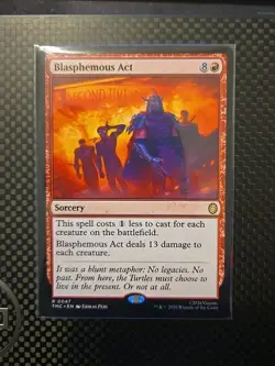 Blasphemous Act Light Play, English Magic the Gathering MTG Teenage Mutant Ninja - Image 1