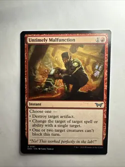 Untimely Malfunction Duskmourn: House of Horror Regular - Image 1