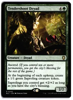 Tendershoot Dryad NM BLC Commander: Bloomburrow MTG - Image 1
