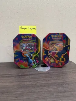 2 Pokemon TCG Mega Charizard X /Y Ex Tin Bundle Sealed New #2/4 - Image 1