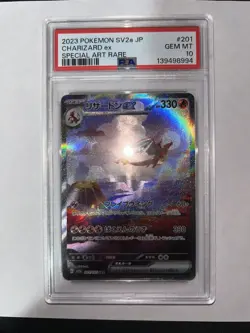 Pokemon TCG - PSA 10 Japanese Charizard EX 201/165 SV2a 151 - Image 4