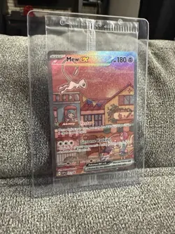 Mew ex SVP 053 Pokemon TCG Scarlet Violet 151 Black Star Promo Full Art SEALED - Image 3