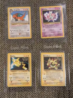 WB Presents POKEMON The First Movie BLACK STAR PROMO SET of 4 cards 1999 NM/M - Image 1