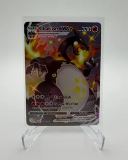 Pokemon TCG Charizard VMAX SV107/SV122 Shining Fates: Shiny Vault Holo - Image 1