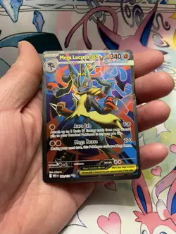 Pokemon TCG Holo Ultra Rare Full Art Mega Lucario EX 160/132 Near Mint or better - Image 1