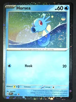 Double Swirl Horsea 137 Cosmos Holo - Pokemon SVP Black Star Promos - Image 1