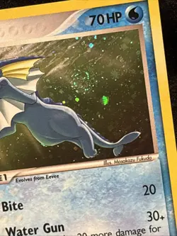 (SWIRL) Vaporeon Holo Rare 6/17 Pop Series 3 2006 Vintage Pokemon TCG LP - Image 2