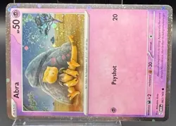 Abra 063/165 Swirl Cosmo Holo Promo Scarlet & Violet 151 Pokemon TCG - Image 2