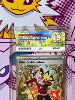 Pokemon TCG - Ethan's Adventure 236/182 - Destined Rivals - Graded - ACE 10 - Image 2