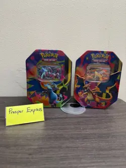 2 Pokemon TCG Mega Charizard X /Y Ex Tin Bundle Sealed New #1/4 - Image 1