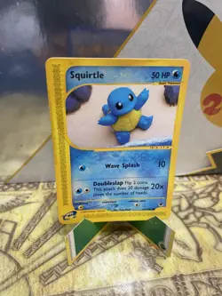 Pokemon Squirtle 131/165 Expedition Base Set Regular E-Reader - Image 1