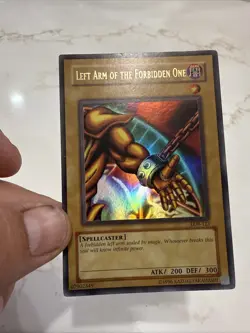 Left arm of the Forbidden One NEAR MINT LOB-123 Ultra Rare YUGIOH exodia MP - Image 2