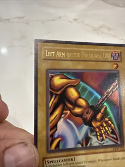 Left arm of the Forbidden One NEAR MINT LOB-123 Ultra Rare YUGIOH exodia MP - Image 4