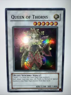 Yugioh! Queen of Thorns CSOC-EN042 Super Rare LP - Image 1