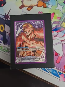Op14-060 - Donquixote Doflamingo Leader Alt Art One Piece Card English - Image 3
