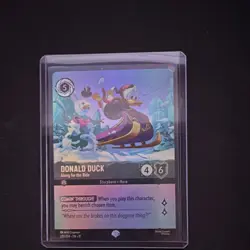 Disney Lorcana Donald Duck-Along for the Ride 220/204 Winterspell Promo Holo - Image 1