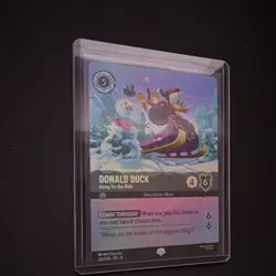 Disney Lorcana Donald Duck-Along for the Ride 220/204 Winterspell Promo Holo - Image 3