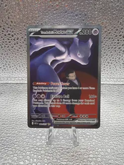 Pokemon Team Rocket's Mewtwo EX Ultra Rare Holo 280 HP Ability Card 281/217 - Image 1