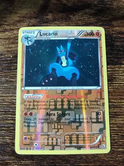 Pokemon Legendary Treasures Lucario 80/113 Reverse Holo Card - Image 1