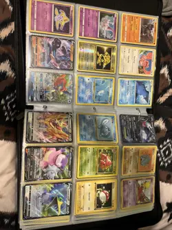 Pokemon Card Lot Too Many To Count Big Binder About Full - Image 1