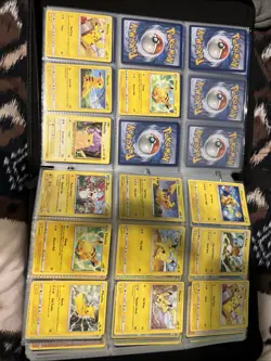 Pokemon Card Lot Too Many To Count Big Binder About Full - Image 3