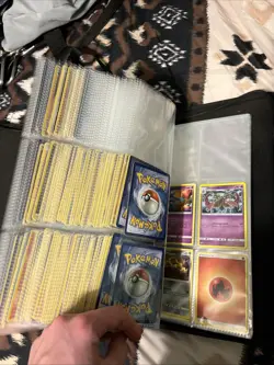 Pokemon Card Lot Too Many To Count Big Binder About Full - Image 4