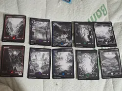 Mtg Midnight Hunt Full Art Land Set 10 Lands + 2 Bonus Cards Ur Choice. - Image 2