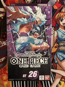 One Piece Card Game: ST-26 - Purple Black Monkey.D.Luffy Starter Deck Box - Image 1