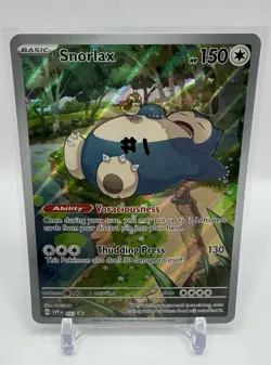 Snorlax 051 SVP: Scarlet & Violet Promo Card Holo Pokemon 151 ETB Promo Black ⭐ - Image 1