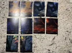 MTG Edge of Eternities Basic Land Borderless Foil x 2 sets EOE 262-266 - Image 1