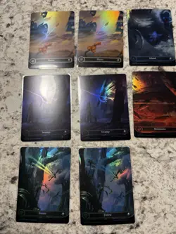 MTG Edge of Eternities Basic Land Borderless Foil x 2 sets EOE 262-266 - Image 2