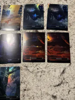 MTG Edge of Eternities Basic Land Borderless Foil x 2 sets EOE 262-266 - Image 3