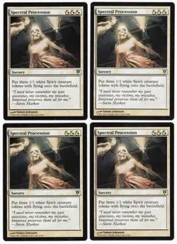 Spectral Procession x4 4x 2013 Duel Decks: Sorin vs. Tibalt PLAYSET MTG NM AZ1 - Image 1