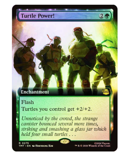Turtle Power! - Foil - Extended Art Teenage Mutant Ninja Turtles MTG - Image 1