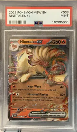 Pokemon Ninetales ex Scarlet & Violet 151 Double Rare Holo 038/165 PSA 9 - Image 1