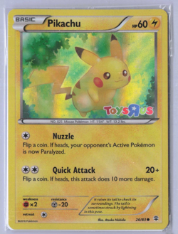 Pikachu - 26/83 Holo Rare Toys R Us Promo XY Generations Pokemon SEALED #1 - Image 1