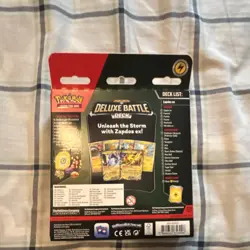 Pokemon Deluxe Battle Deck Zapdos ex Starter Deck 60 Cards English 2023 - Image 2