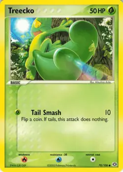 Treecko - 70/106 Emerald - Pokemon TCG - 2005 - Image 1