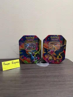 2 Pokemon TCG Mega Charizard X /Y Ex Tin Bundle Sealed New #3/4 - Image 1