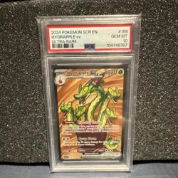 Pokemon Hydrapple ex Sv07: Stellar Crown 156/142 Ultra Rare Holo PSA GEM MT 10 - Image 1
