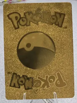 Pokemon Pikachu VMAX 310hp Gold Foil Fan Art Collector Card TCG - Image 2