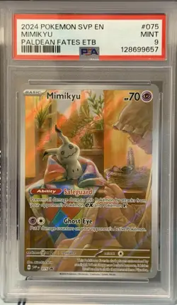 Pokemon Mimikyu 075 SV: Scarlet & Violet Promo Basic Holo PSA 9 Pokemon TCG - Image 1