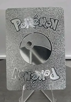 Pokemon Pikachu VMAX 310hp Gigantamax Silver Foil Fan Art Collector Card TCG - Image 2