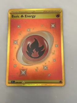 Pokemon TCG Basic Fire Energy Gold #230/197 Hyper Rare SV: Obsidian Flames NM/M - Image 1