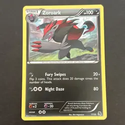 Zoroark 17/30 BW Trainer Kit: Excadrill & Zoroark Regular Pokemon TCG 2011 - Image 1