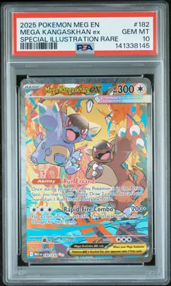 2025 POKEMON MEG EN-MEGA EVOLUTION #182 MEGA KANGASKHAN EX PSA 10 - Image 1