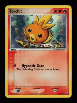 Torchic 69/106 Common Reverse Holo Emerald Pokemon Card - Image 1